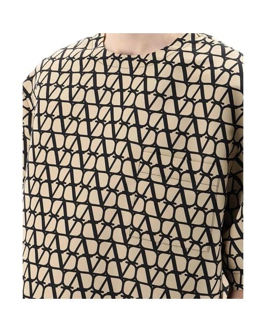 Valentino Black Iconographe Crewneck T-shirt for men