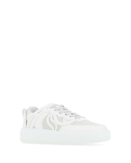 Stella McCartney White Two-Tone Sporty Mat S-Wave Sneakers