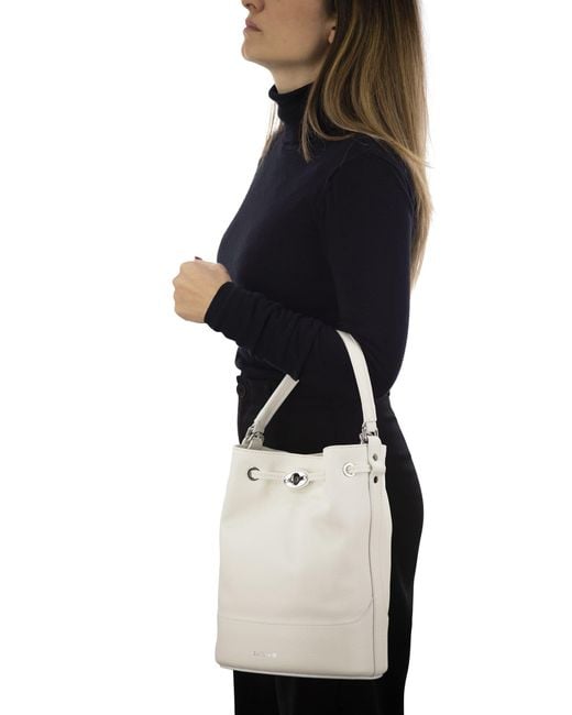 Zanellato Natural Monda' Leather Bucket Bag for men