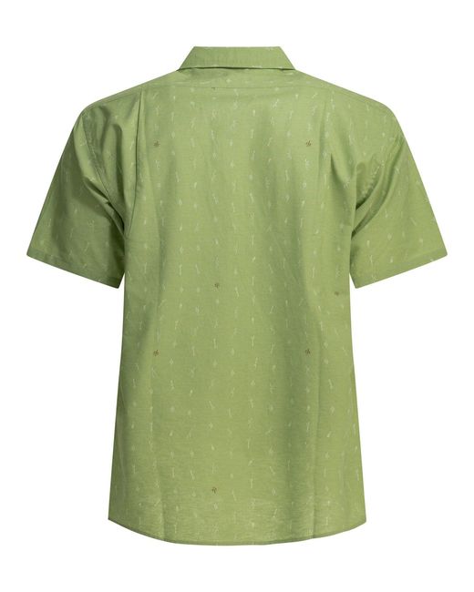 Montbell Green Cotton Bamboo Shirt