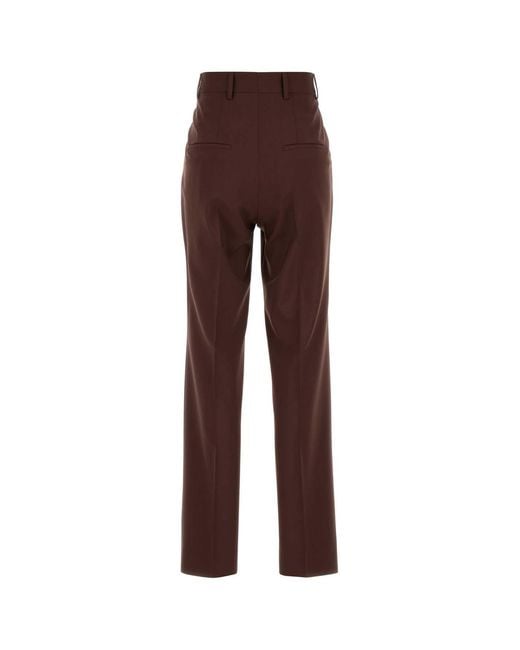 ARMARIUM Brown Chocolate Wool Celia Pant