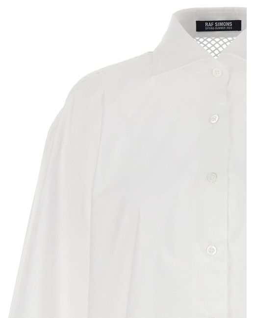 Raf Simons White Cotton Poplin Shirt