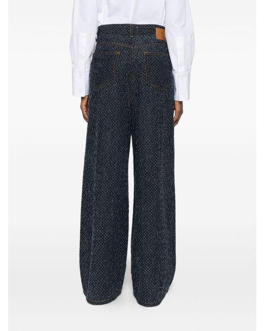Ganni Blue Loose High Rise Jeans