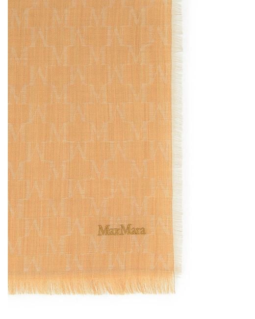 'Magmo' Camel Virgin Wool Buff Max Mara de color Natural