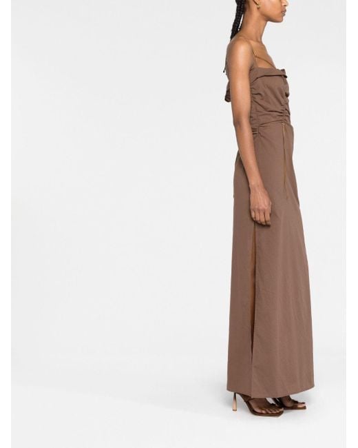 Jacquemus Maxi-Jurk in het Brown