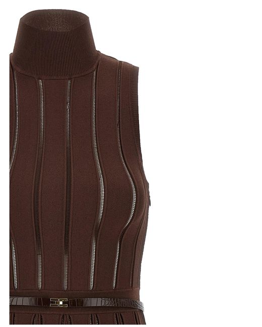 Waft Robe à Jour Elisabetta Franchi en coloris Brown