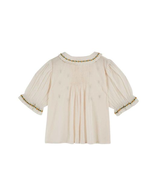 Emile Et Ida Natural Emile & Ida Blouse Brodee