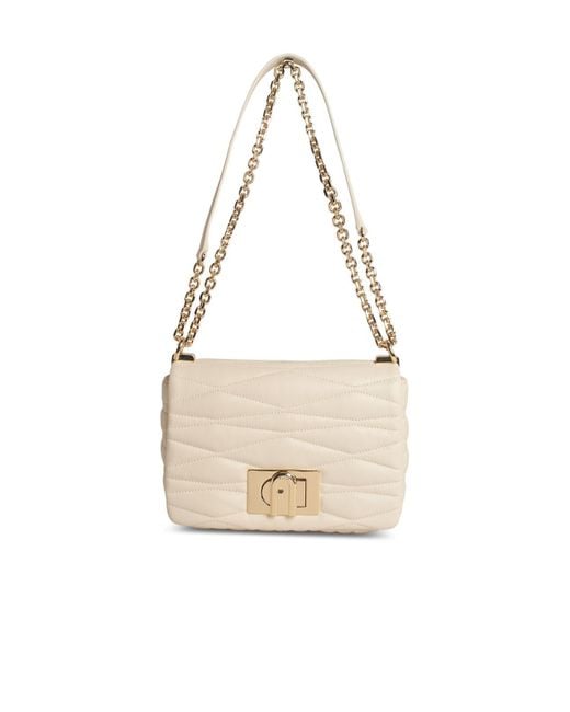 Furla White '1927' Small Crossbody Bag