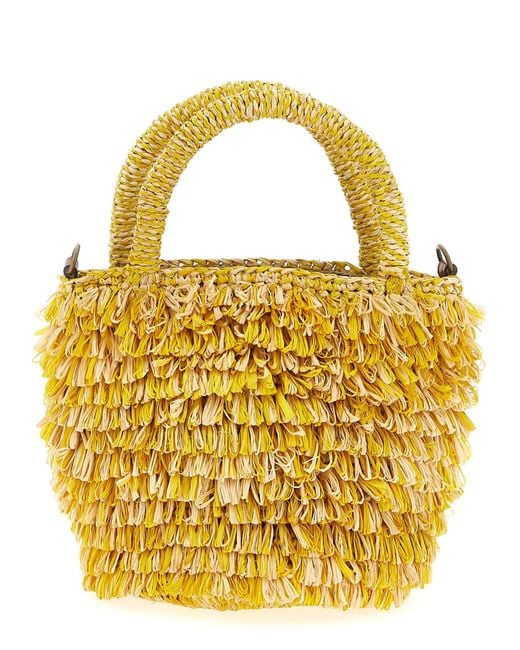 IBELIV Metallic Naka Hand Bags Yellow