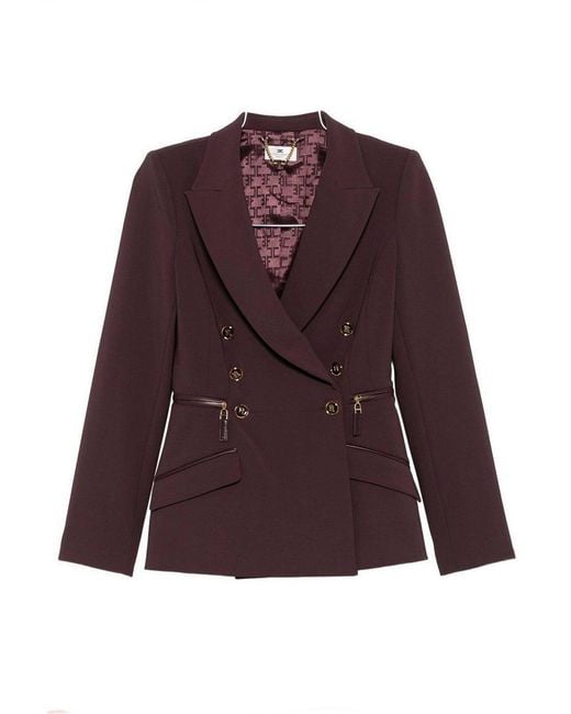 Elisabetta Franchi Purple Jacket