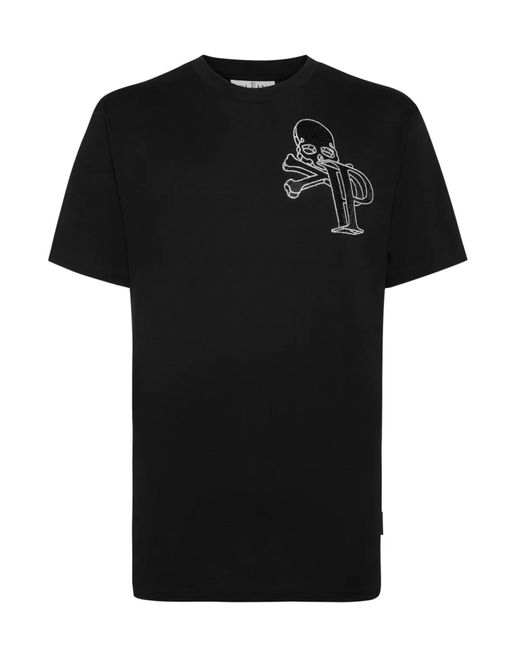 Philipp Plein T Shirts En Polos Zwart in het Black