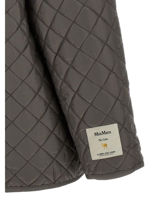 Max Mara Gray 'Leo' Reversible Jacket