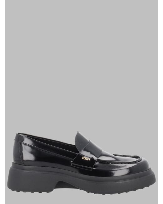 Tod's Gray Chic Loafers For