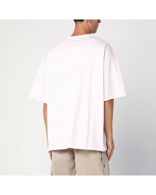 Martine Rose White Oversized Cotton Logo T-Shirt for men