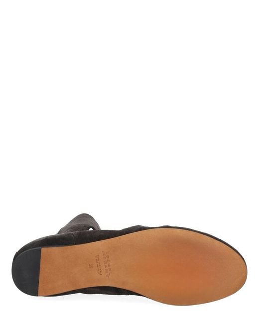 Isabel Marant Black Luxurious Leather Ankle Boots