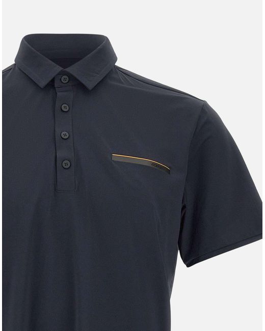 Rrd Mitternachtsblaues Stretch-Poloshirt in Blue für Herren