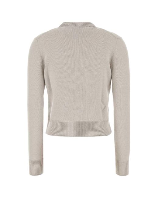 Fendi White Wool Cardigan