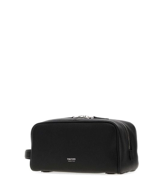 Tom Ford Black Leather Beauty Case for men