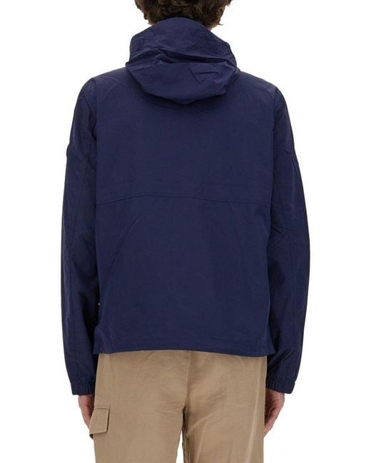 Woolrich Blue Nylon Jacket for men