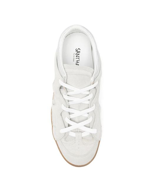 Santha White Love Park Suede