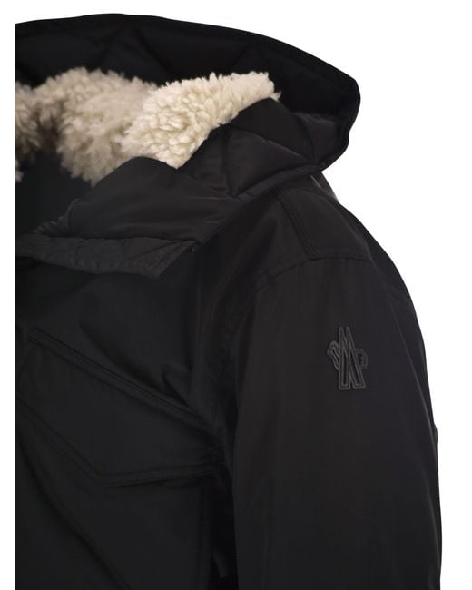 Moncler Black Padded Ski Suit With Hood