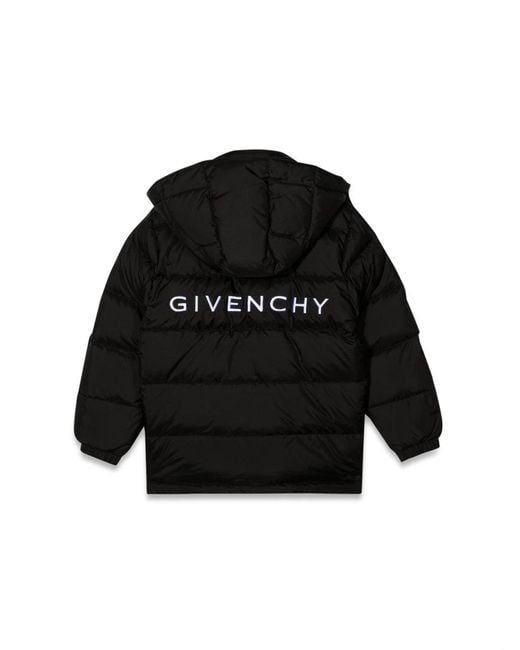 Givenchy Black Long Down Jacket With Hood
