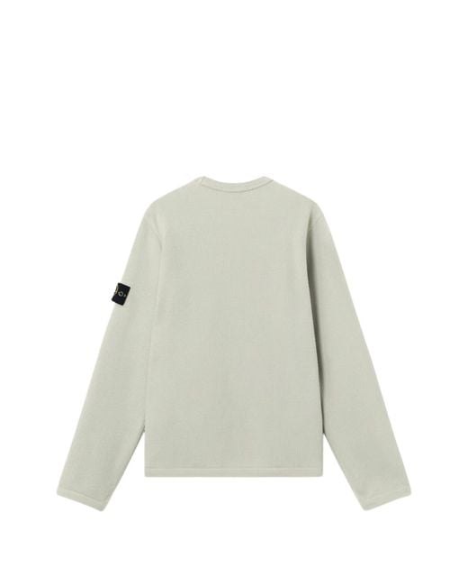 Stone Island White Felpa for men