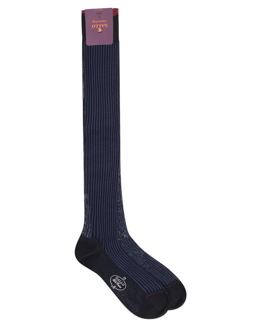 Gallo Cotton Long Socks in het Blue