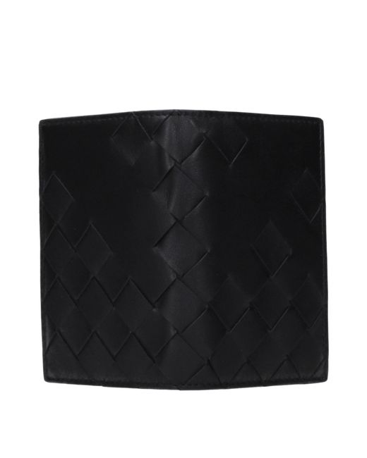 Bottega Veneta Black Leather Document Holder