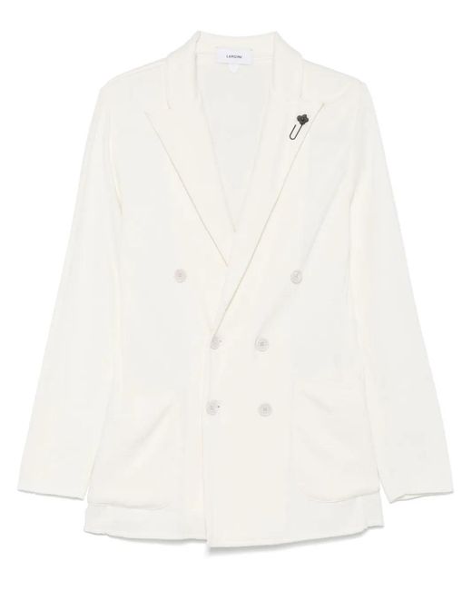 Lardini Gebreide Blazer in het White