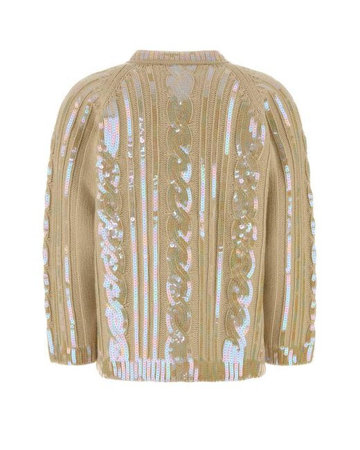 Valentino Garavani Natural Wool Cardigan