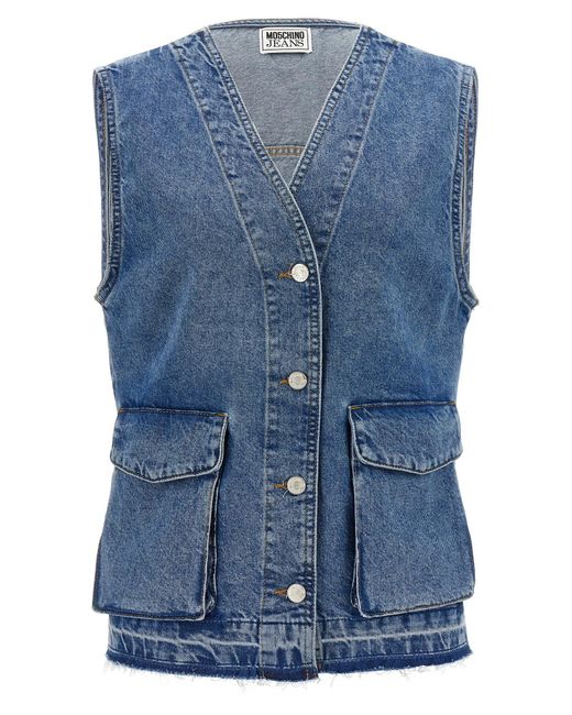 Mo5 Ch1 No Jeans Blue Denim Vest