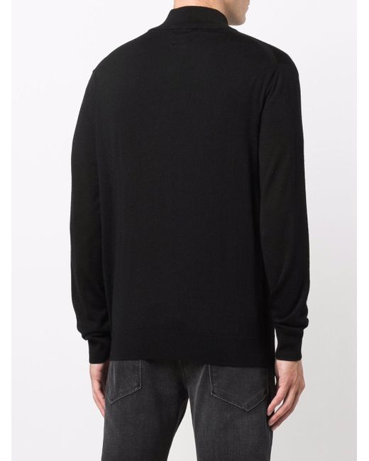 Emporio Armani Vest Met Rits in het Black voor heren