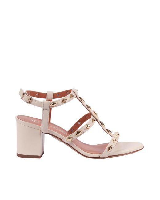 Via Roma 15 Pink Sandaletto Con V Piccola E Rombi