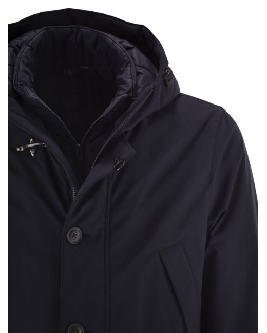 Fay Blue Short Parka for men