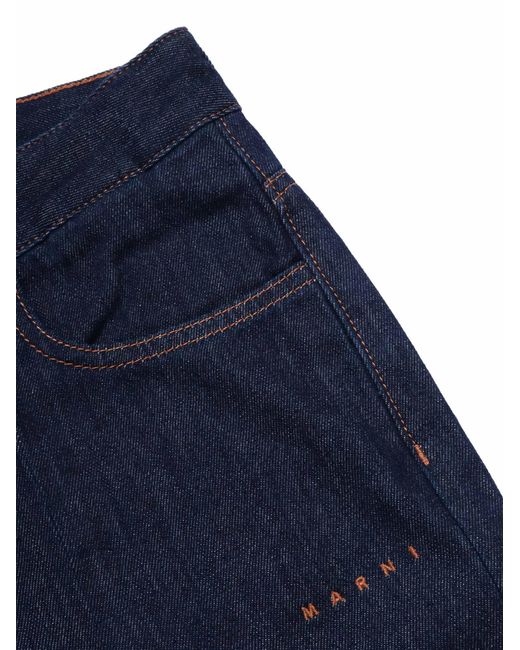 Marni Blue Mp251 F Pantaloni