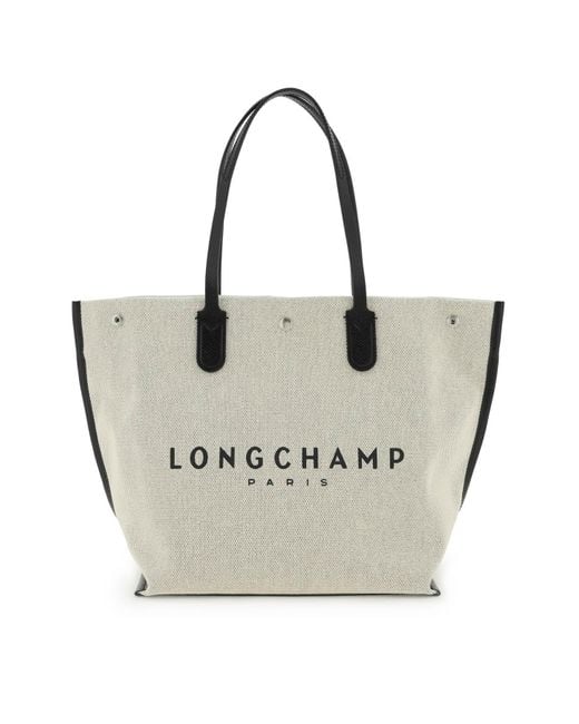 Bolsa de compras 'Roseau' Longchamp de color Natural