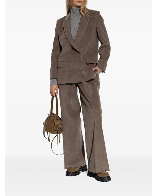 Officine Generale Brown Daya Jkt 8W Co Corduroy Clothing