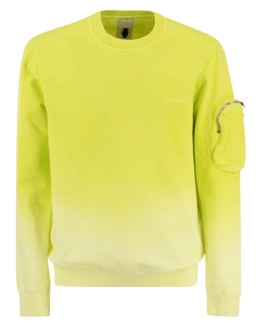 Premiata Crew Neck Sweatshirt Met Logo in het Yellow voor heren