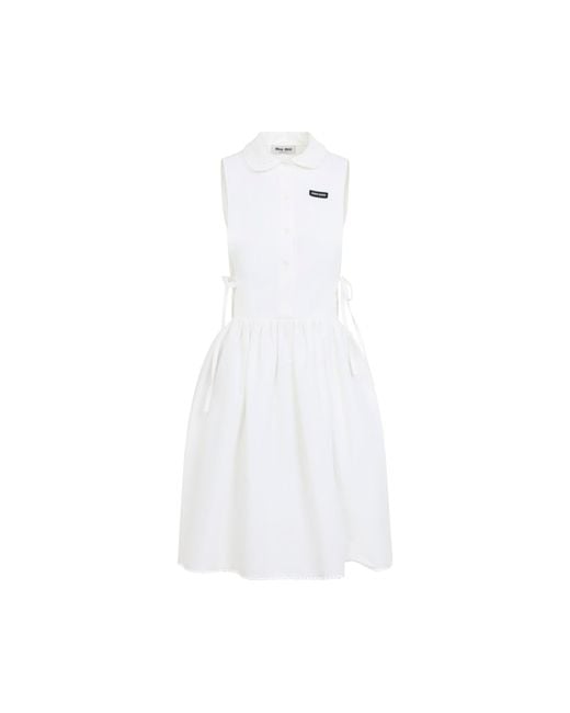Miu Miu White Mini Dress
