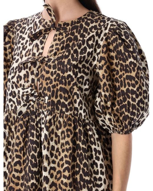 Ganni Jurken Bruin in het Brown