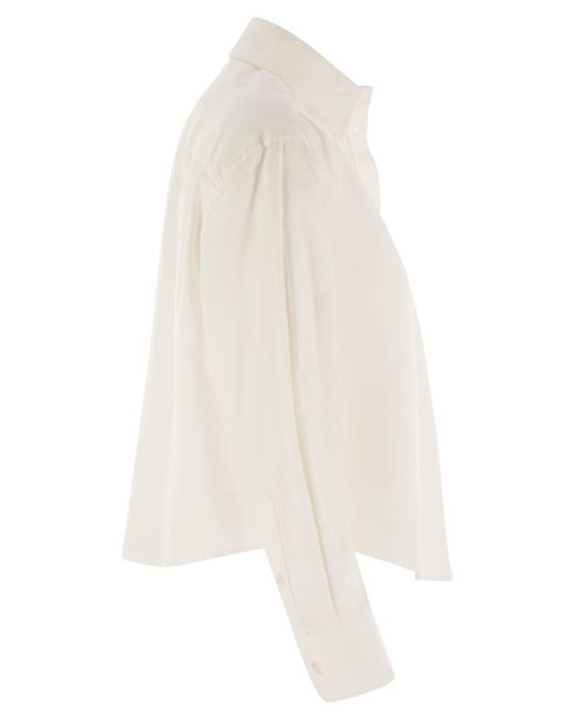 Weekend by Maxmara White Nuoro Cotton Oxford Shirt