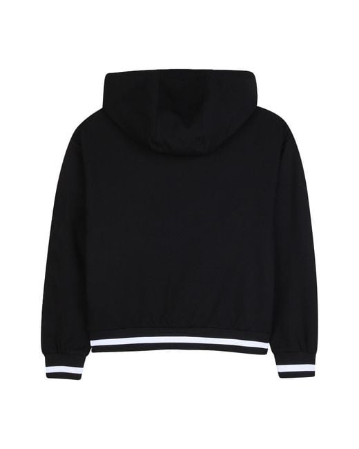 DKNY Black Cardigan Con Cappuccio