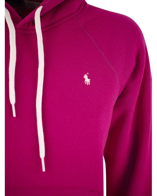 Polo Ralph Lauren Sweatshirt Met Capuchon in het Pink
