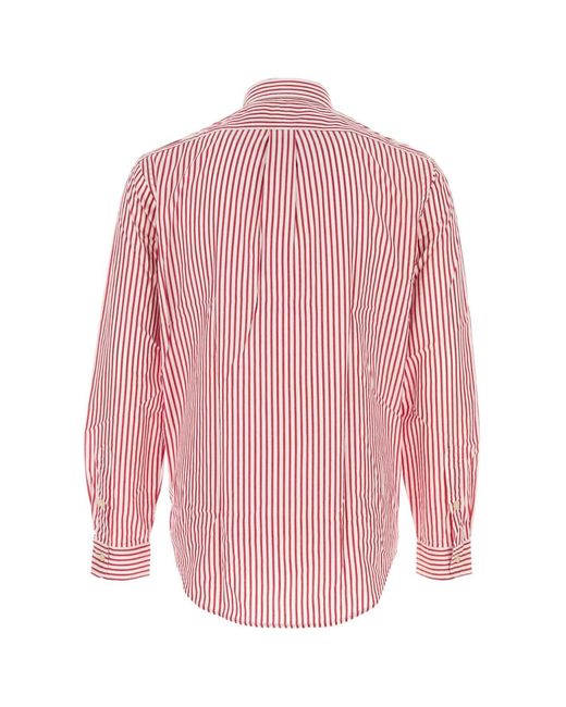 Polo Ralph Lauren Pink Embroidered Cotton Shirt for men
