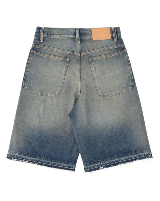 sunflower Blue Cotton Shorts For for men