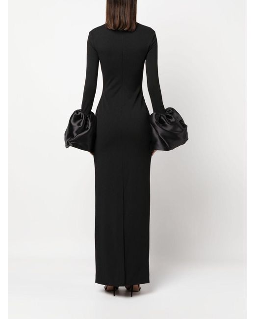 Solace London Black Viviana Maxi Dress