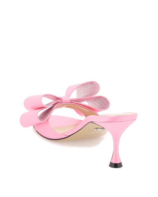 Mules Le Cadeau con doppio fiocco di Mach & Mach in Pink