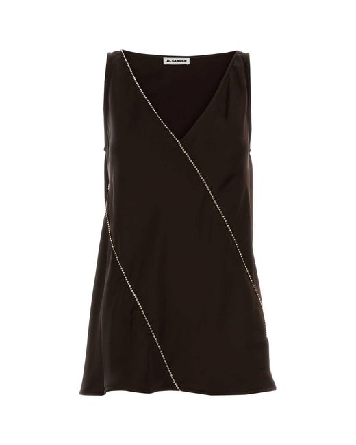 Jil Sander Black Top 131 W Chain