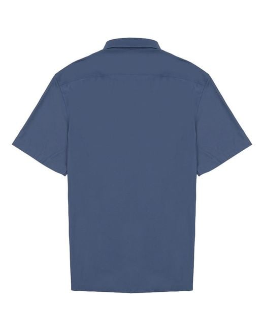 ARCHIVIUM BE UPDATED Blue Polo A Manica Corta